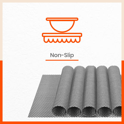Woven PVC Table mats / Placemats for Dining Table at Home (Arlo - Set of 6)