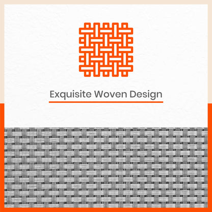 Woven PVC Table mats / Placemats for Dining Table at Home (Arlo - Set of 6)