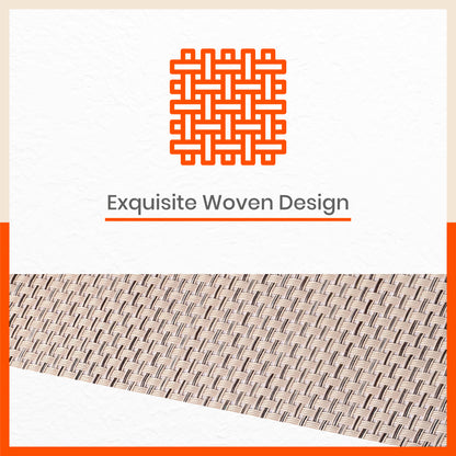 Woven PVC Table Mats/Placemats for Home Dining Table at Home (Wade Set of 6)