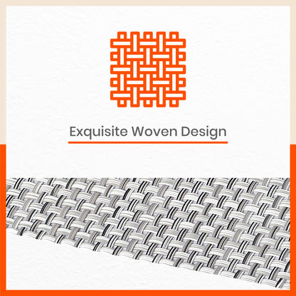 Woven PVC Table Mats/Placemats for Dining Table at Home (Zeal - Set of 6)