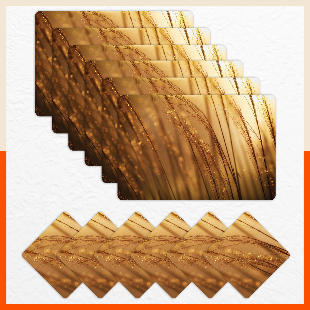 Table Mats & Coasters For Dining Table Set of 6 | Bathla – Bathla Home