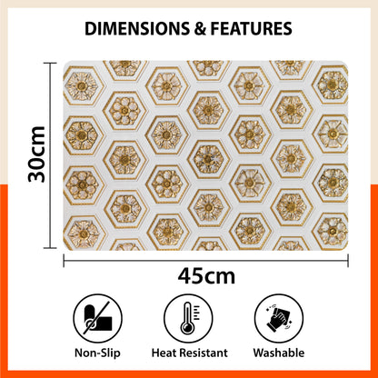 Polypropylene Table Mats & Coasters for Dining Table at Home (Imperial - Set of 6)