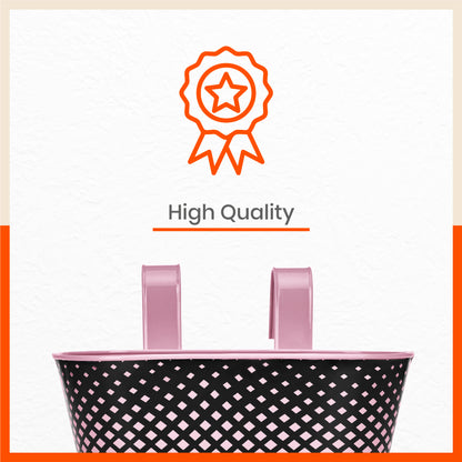 DIA Hanging Metal Pot Holders / Planters for Home / Balcony / Garden | Blush - Set of 5