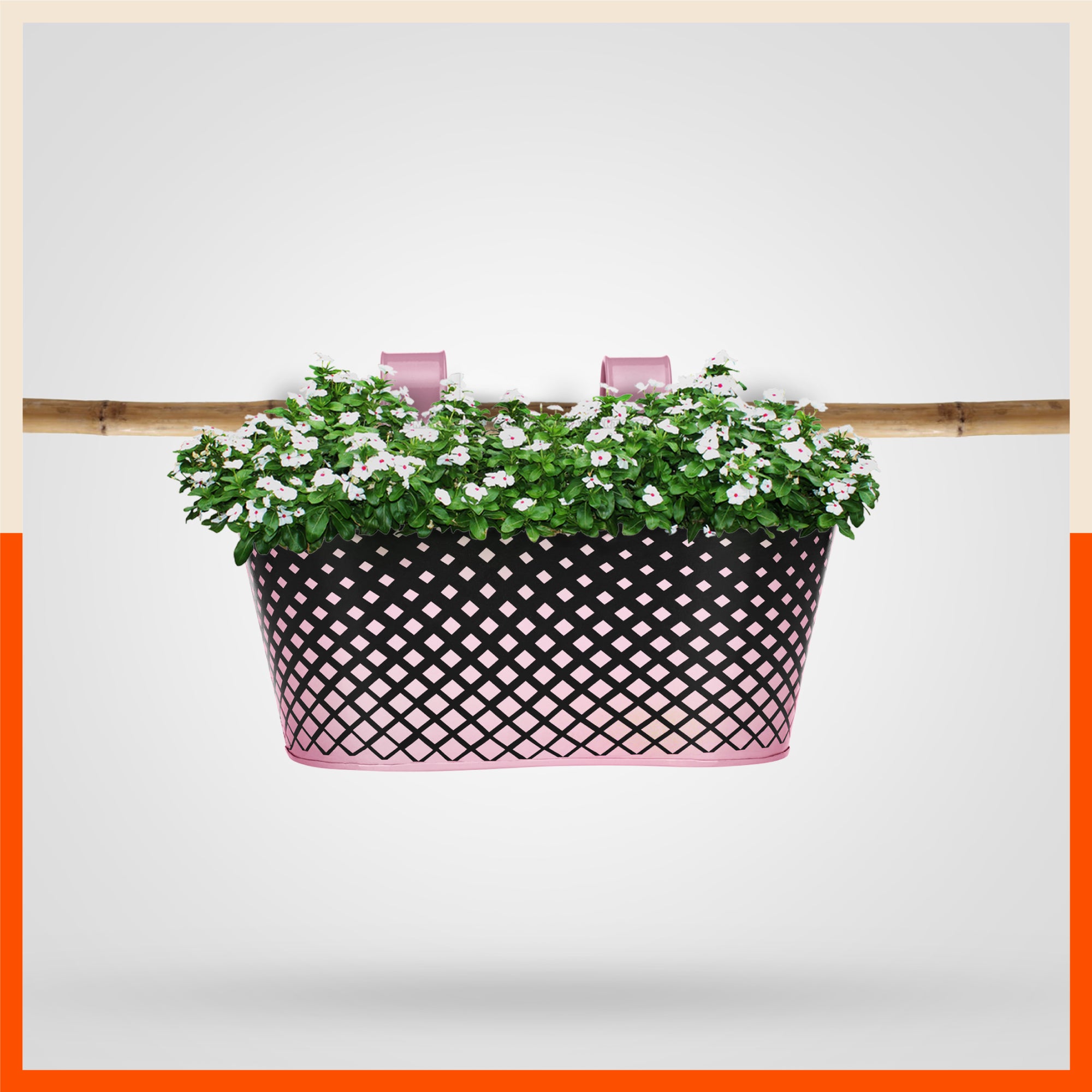 DIA Hanging Metal Pot Holders / Planters for Home / Balcony / Garden | Blush