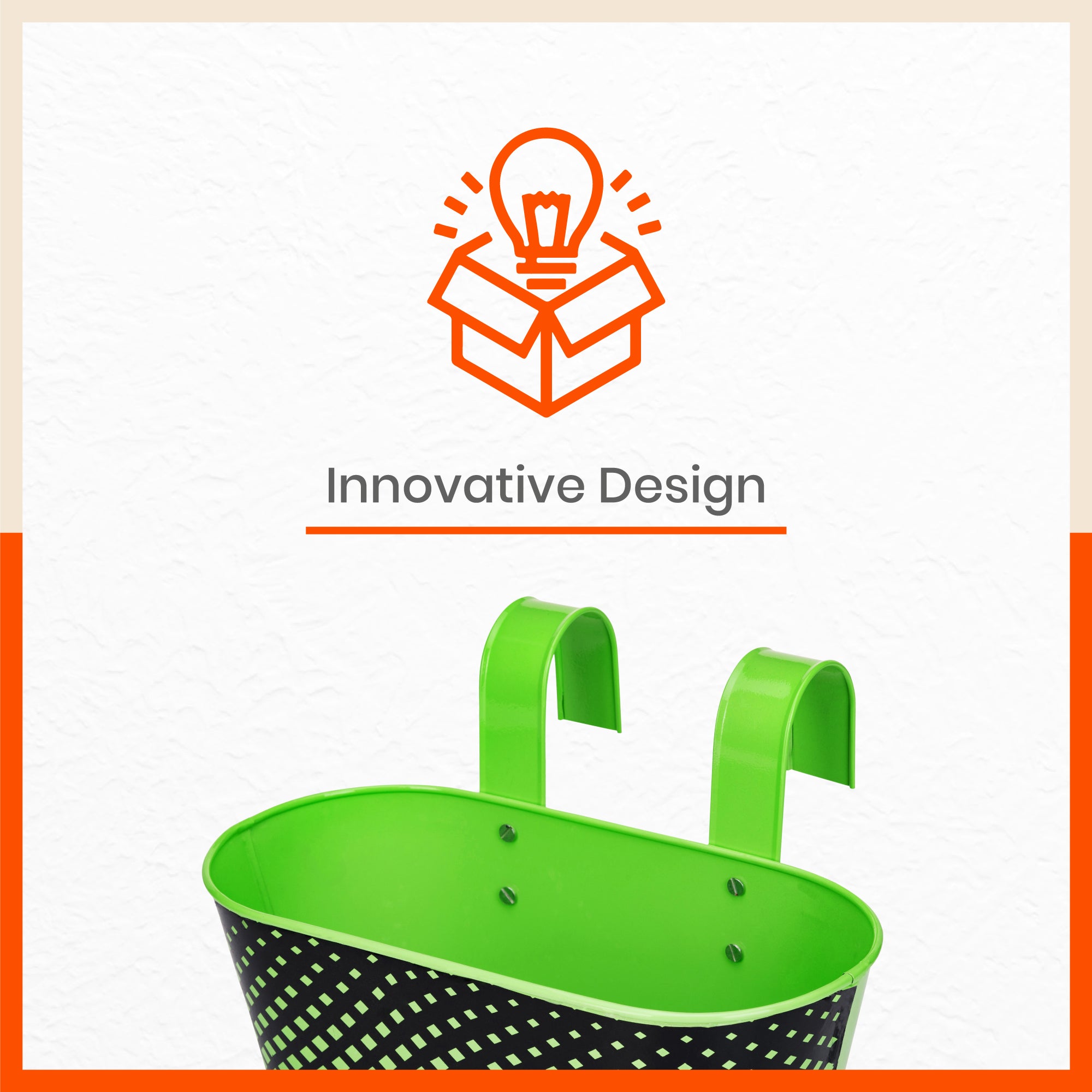 DIA Hanging Metal Pot Holders / Planters for Home / Balcony / Garden | Grass