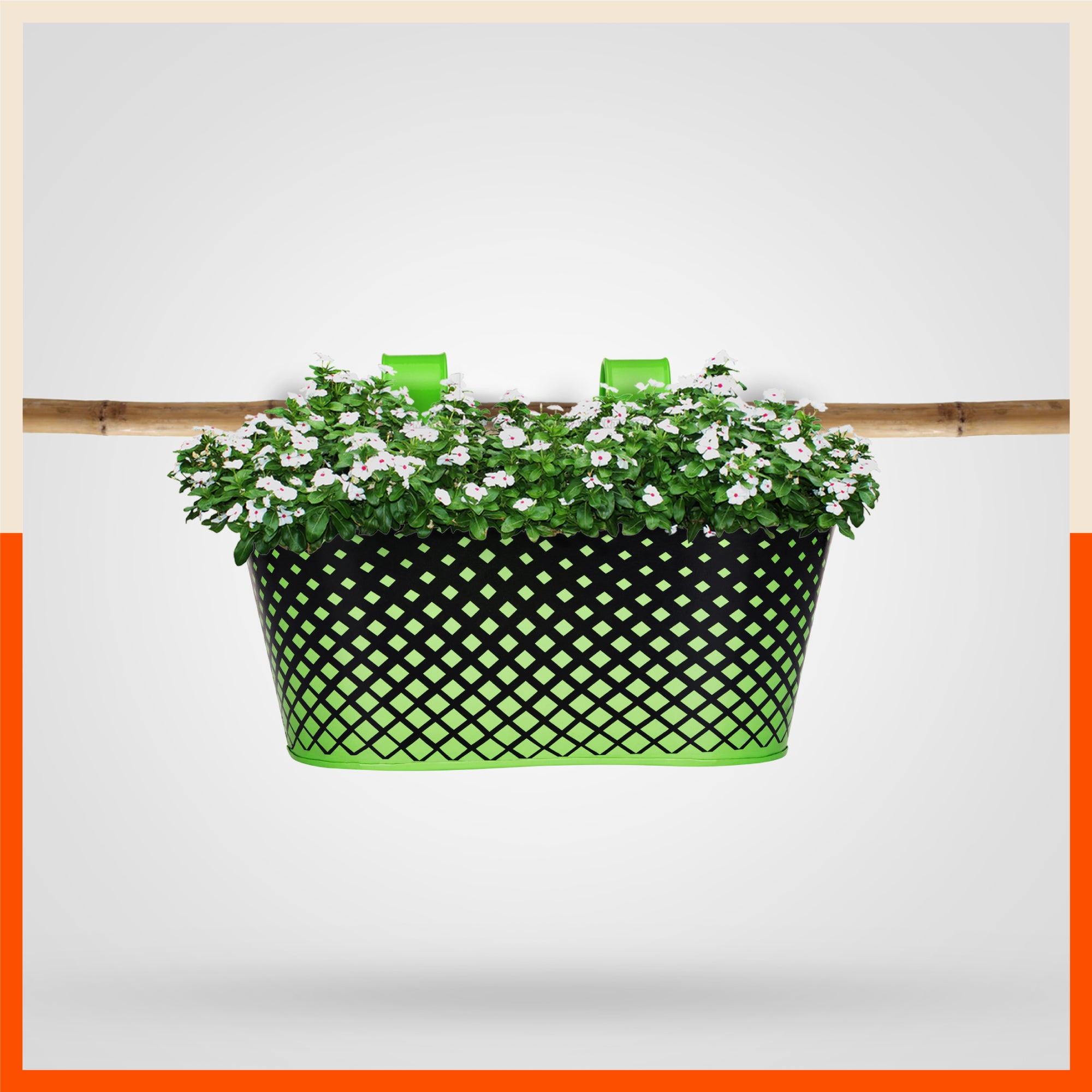 DIA Hanging Metal Pot Holders / Planters for Home / Balcony / Garden | Grass