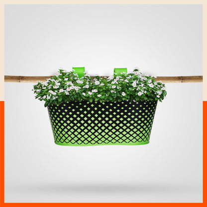 DIA Hanging Metal Pot Holders / Planters for Home / Balcony / Garden | Grass