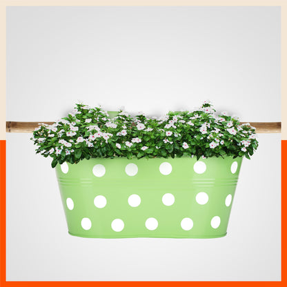 ARA Hanging Metal Pot Holders / Planters for Home / Balcony / Garden | Grass