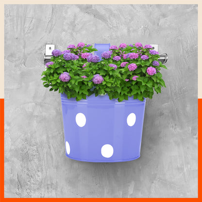 RUI Hanging Metal Pot Holders / Planters for Home / Balcony / Garden | Lavender