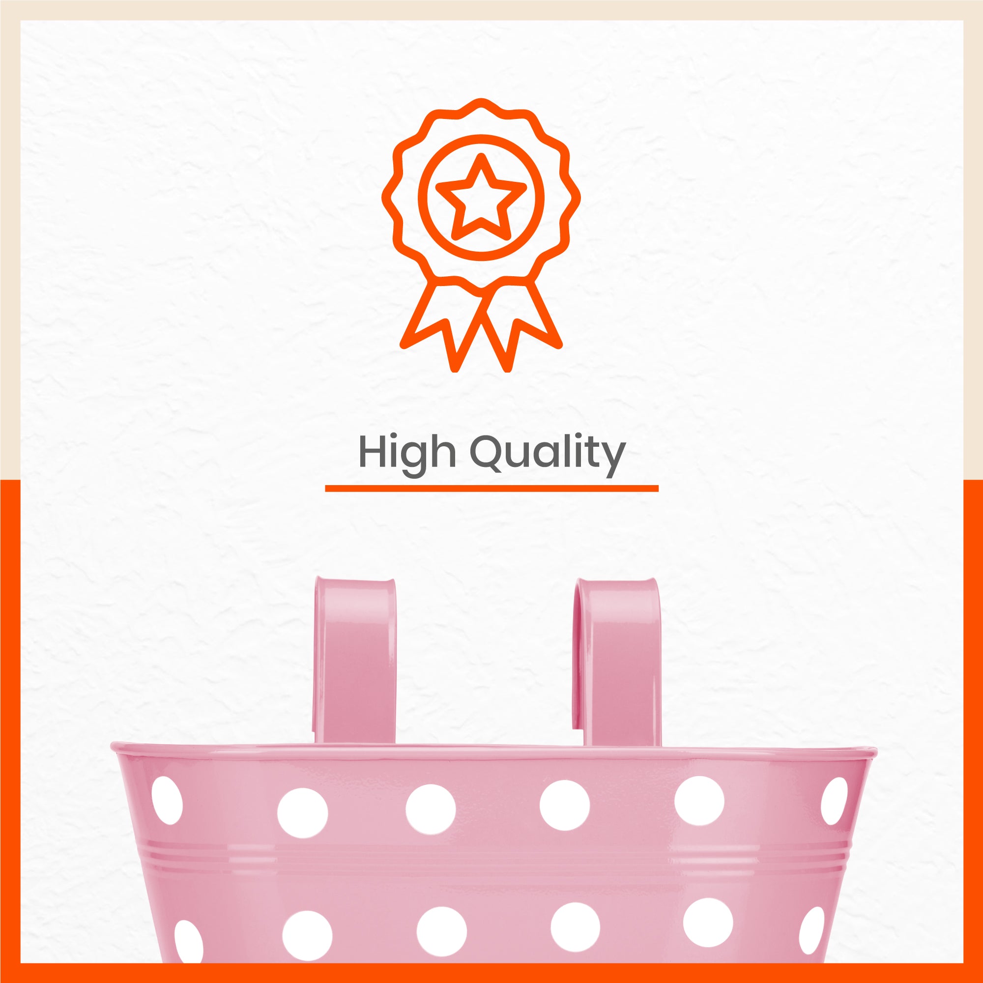 ARA Hanging Metal Pot Holders / Planters for Home / Balcony / Garden | Subtle Spring - Set of 5