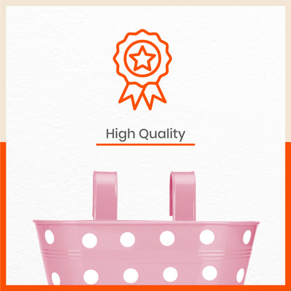 ARA Hanging Metal Pot Holders / Planters for Home / Balcony / Garden | Subtle Spring - Set of 5