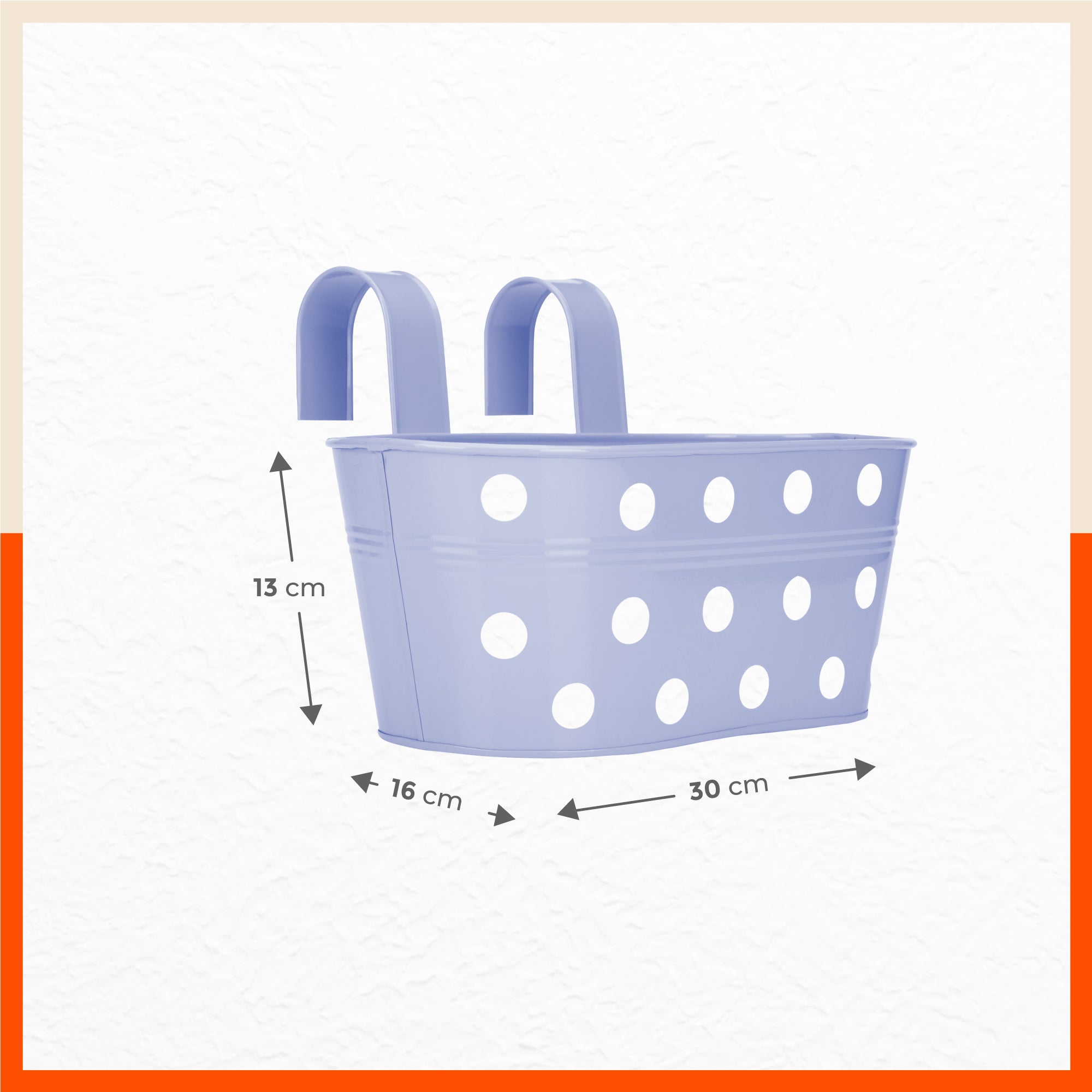 ARA Hanging Metal Pot Holders / Planters for Home / Balcony / Garden | Subtle Spring - Set of 5