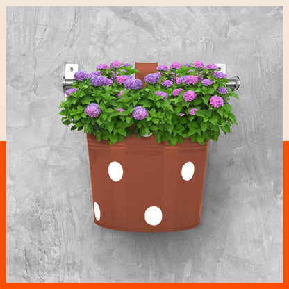 RUI Hanging Metal Pot Holders / Planters for Home / Balcony / Garden | Terra