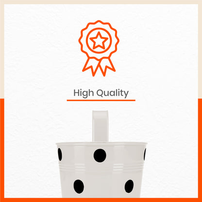 RUI Hanging Metal Pot Holders / Planters for Home / Balcony / Garden | White