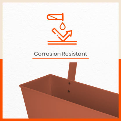 LEA Hanging Metal Pot Holders / Planters for Home / Balcony / Garden | Terra - Set of 3