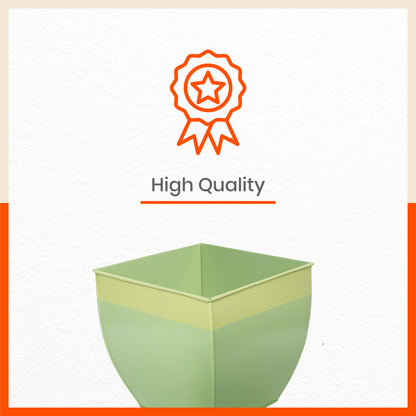 MYLA Metal Square Planters / Pots for Home / Garden /  Balcony | Large – Tree & Lawn