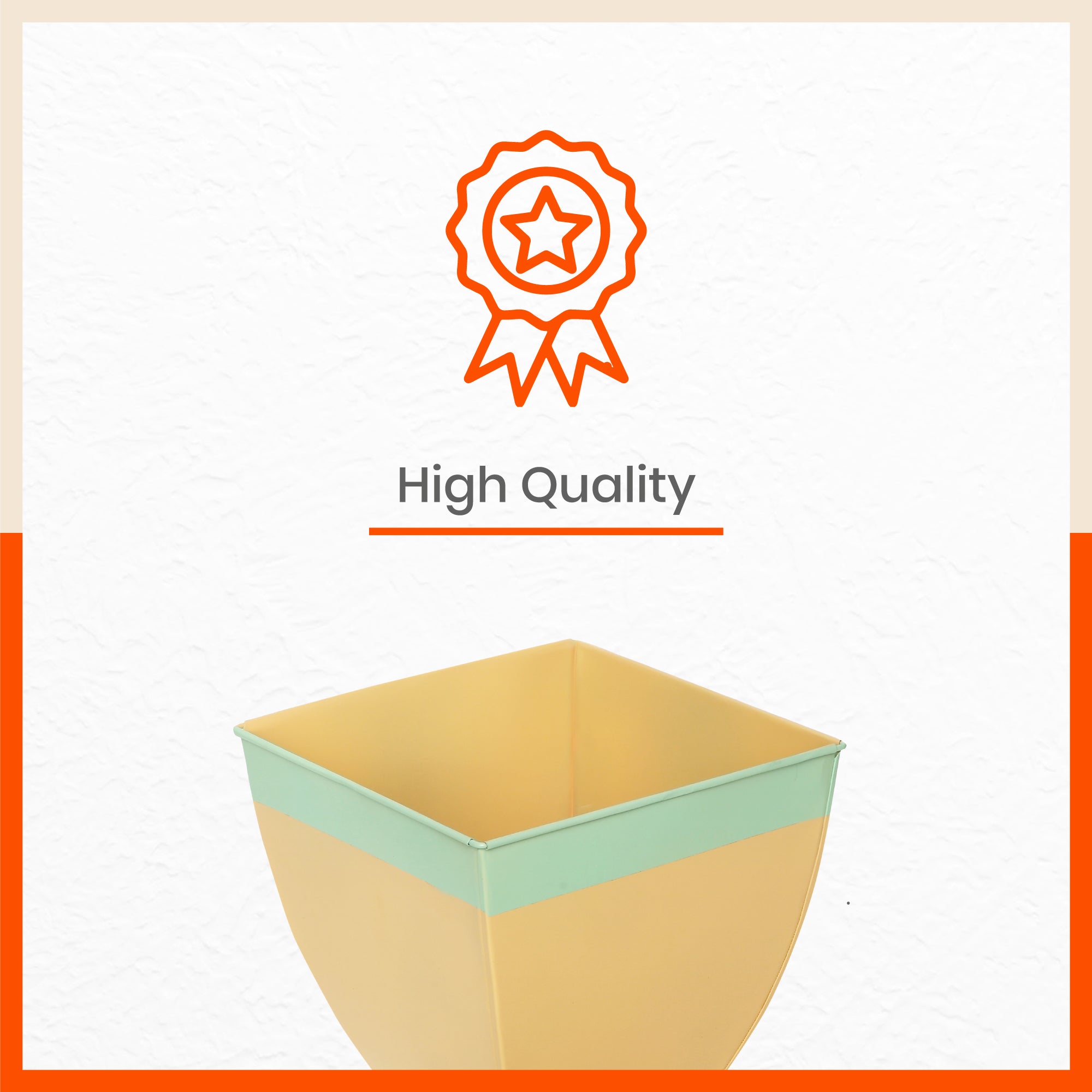 MYLA Metal Square Planters / Pots for Home / Garden /  Balcony | Medium – Mynt & Tea