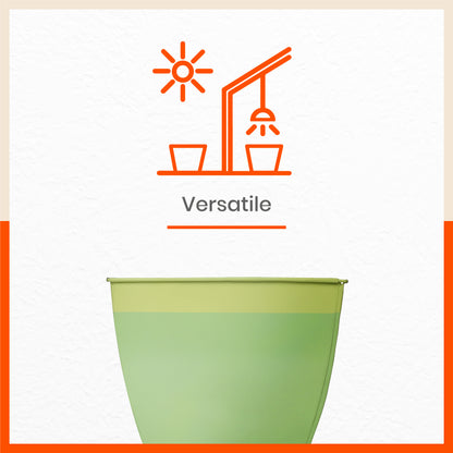 MYLA Metal Square Planters / Pots for Garden /  Balcony | Medium – Tree & Lawn