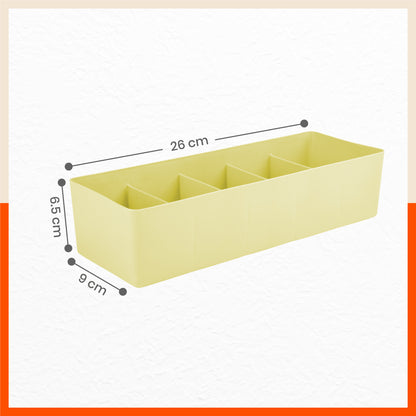 Stomo Dori Multi-Purpose Stackable Drawer Organizer For Home | Lemon - Set of 12