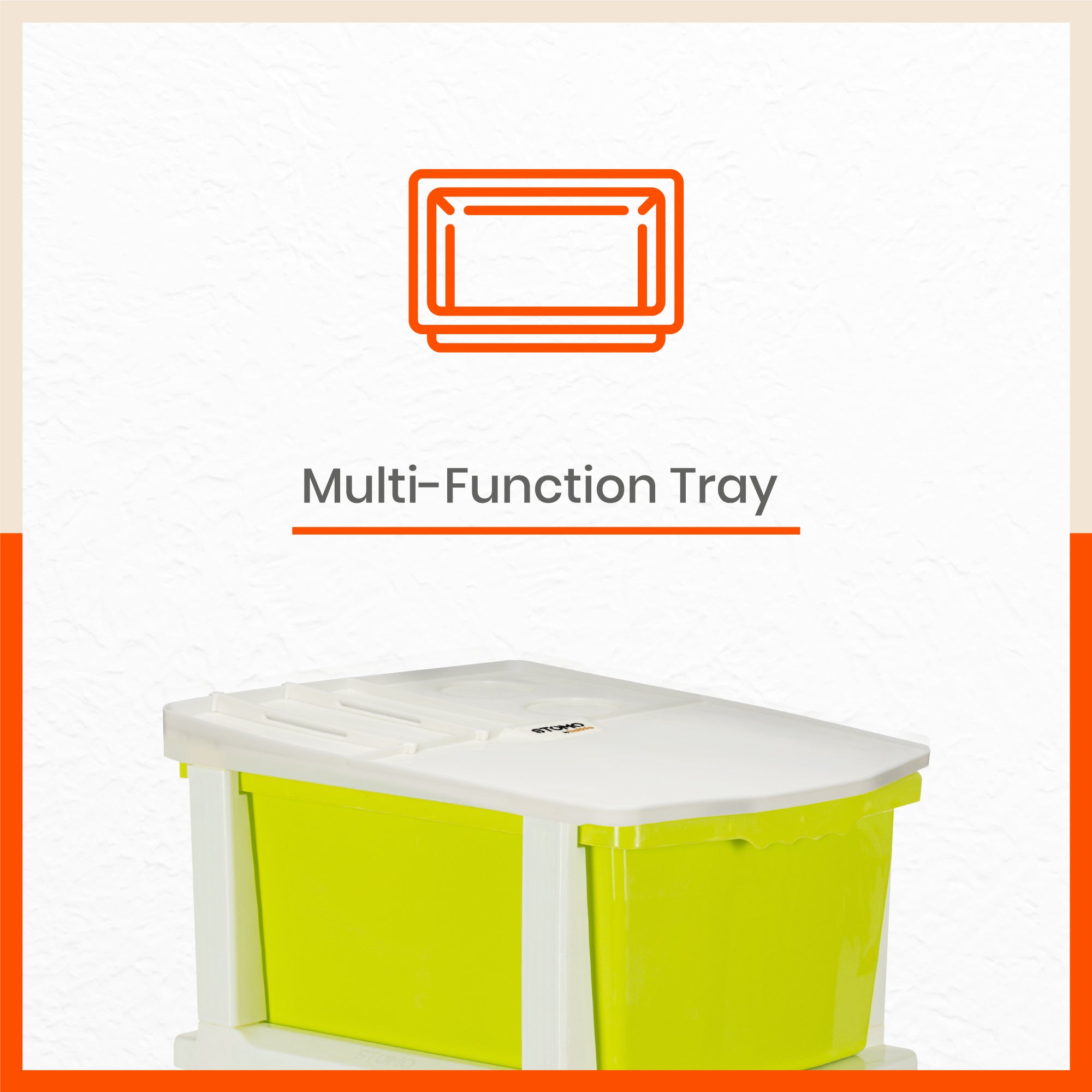 Stomo 5 Drawer Multi-Purpose Storage Organizer for Home and Office (Green)