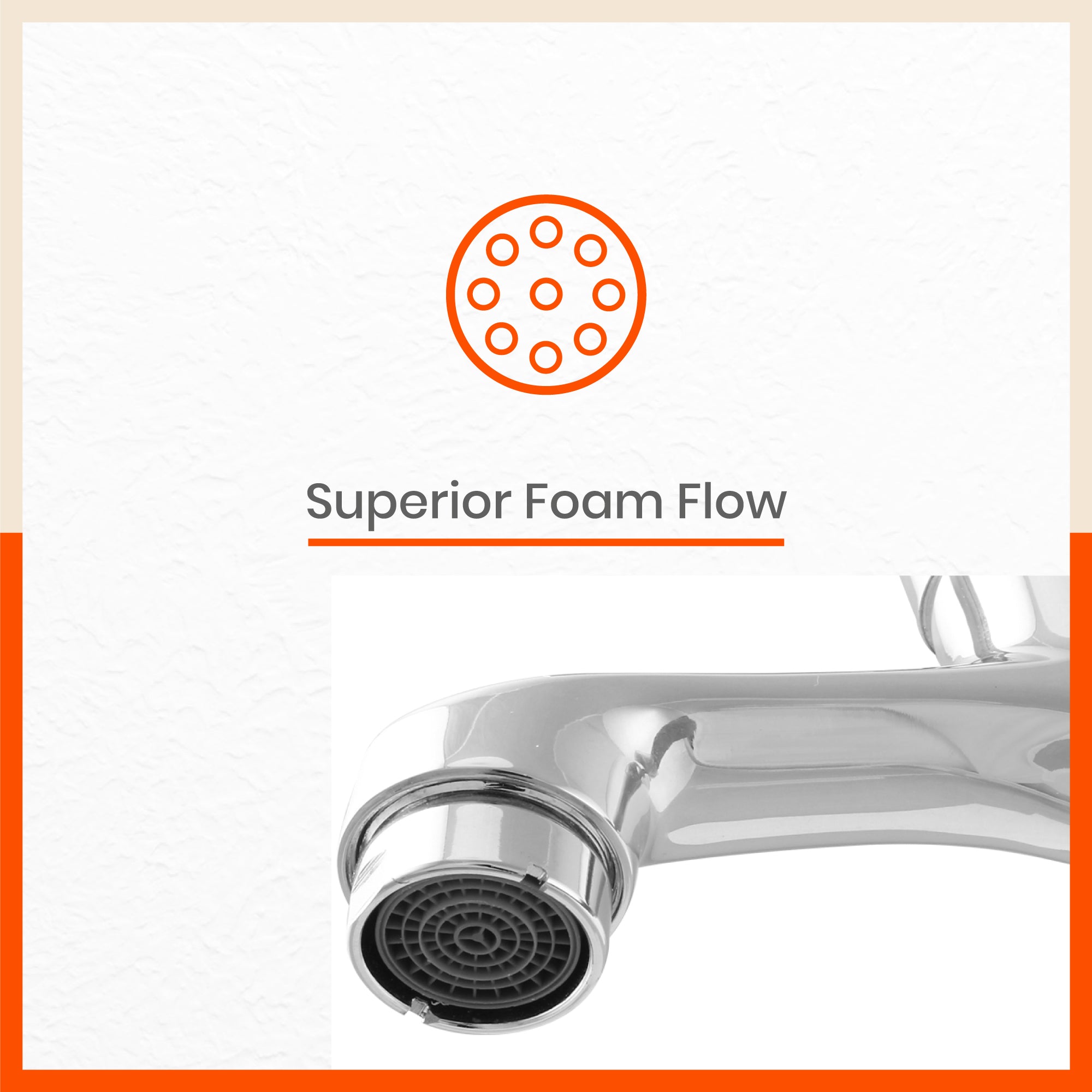 Aquila Wall Mountable Long Body Tap With Flange For Kitchen/Bathroom