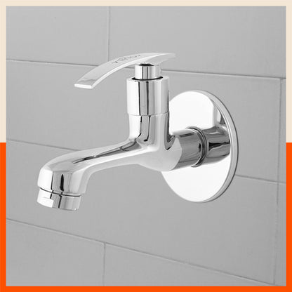 Aquila Wall Mountable Long Body Tap With Flange For Kitchen/Bathroom