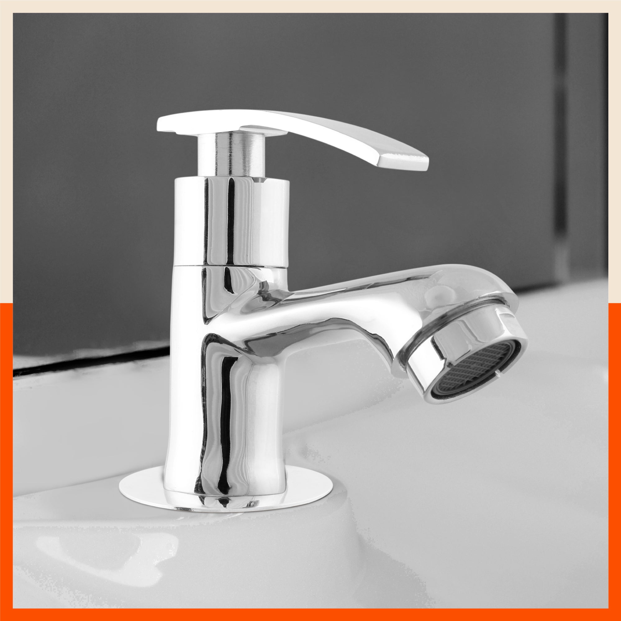 Aquila Sink Mountable Pillar Tap With Flange For Kitchen/Bathroom