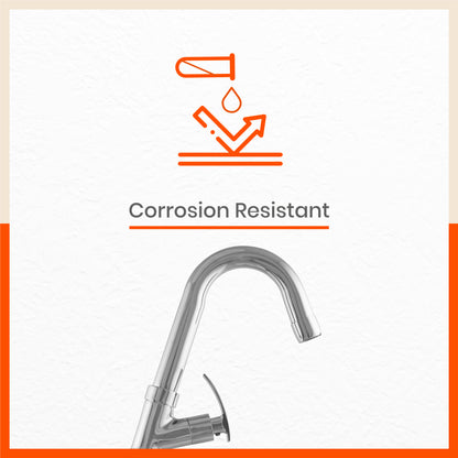 Aquila Sink Mountable Swan Neck Tap For Kitchen/Bathroom