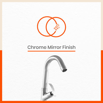 Aquila Sink Mountable Swan Neck Tap For Kitchen/Bathroom