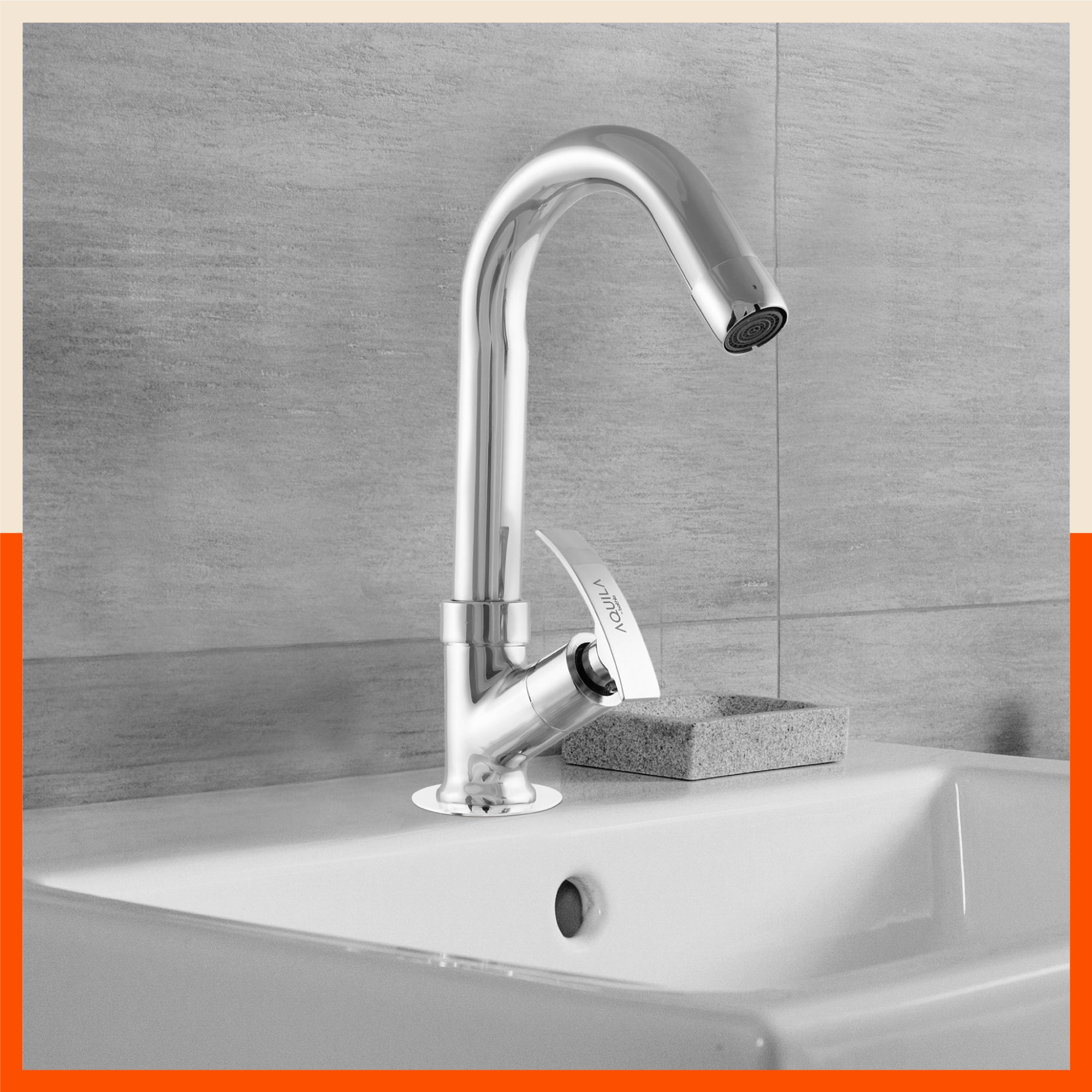 Aquila Sink Mountable Swan Neck Tap For Kitchen/Bathroom