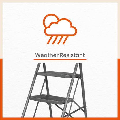 Bathla Boost 5 - Step Foldable Steel Ladder For Home