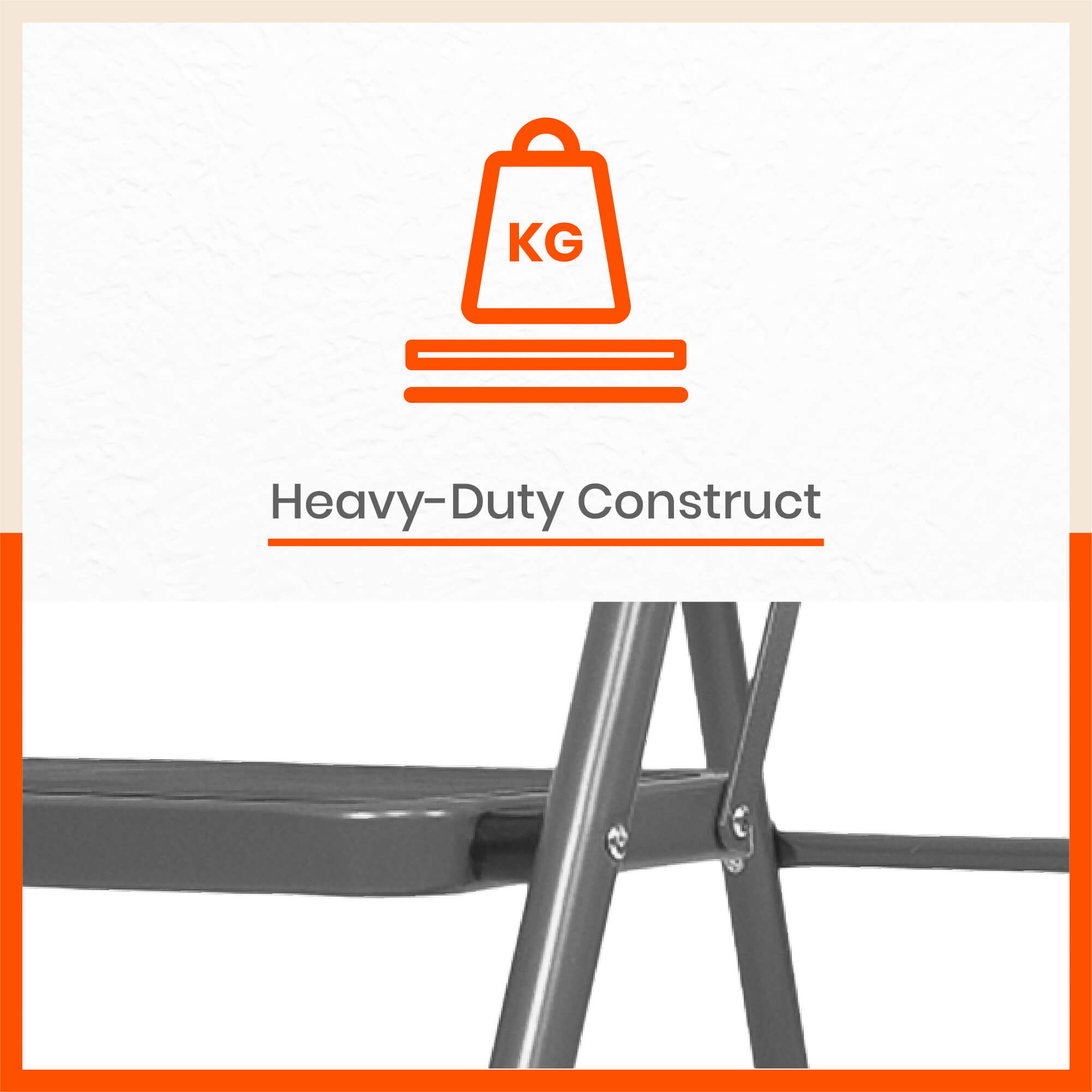 Bathla Boost 3 - Step Foldable Steel Ladder For Home