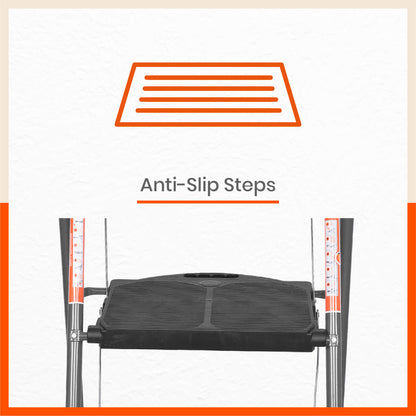 Bathla Boost Plus 4 - Step Foldable Steel Ladder For Home