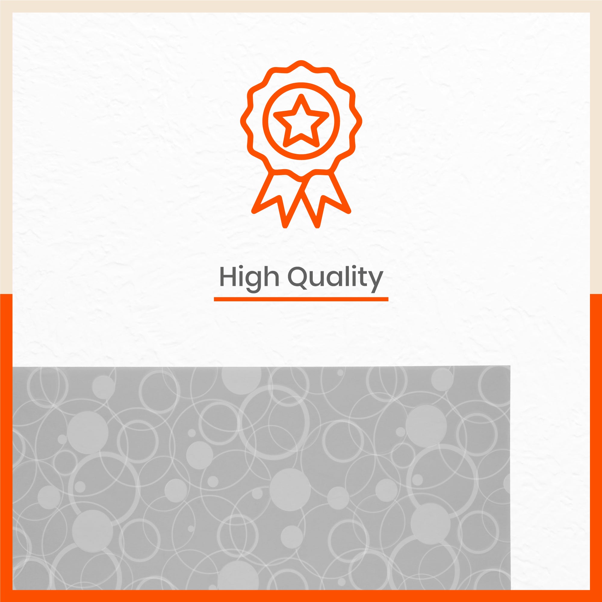 VIDA Multipurpose Circles Texture Fridge Mats |White & Grey Combo (45 cm X 30 cm 425 GSM)