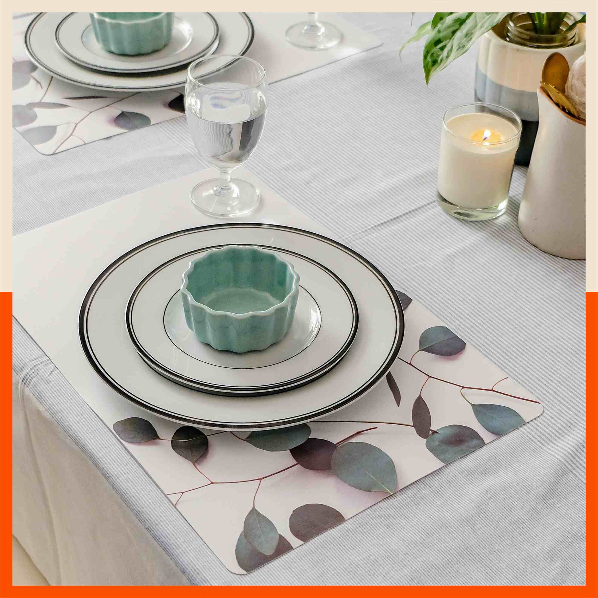 Polypropylene Table Mats & Coasters for Dining Table at Home (Weave - Set of 6)