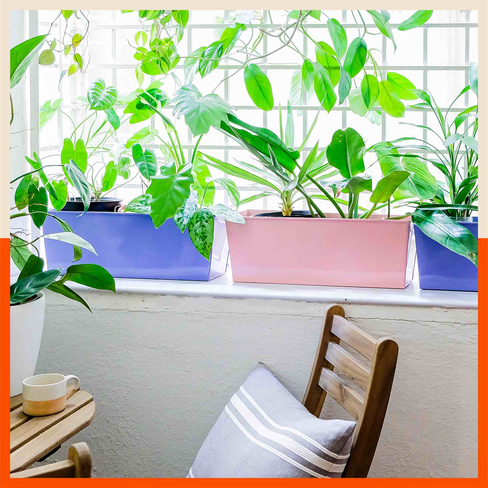 LEA Hanging Metal Pot Holders / Planters for Home / Balcony / Garden | Terra - Set of 3