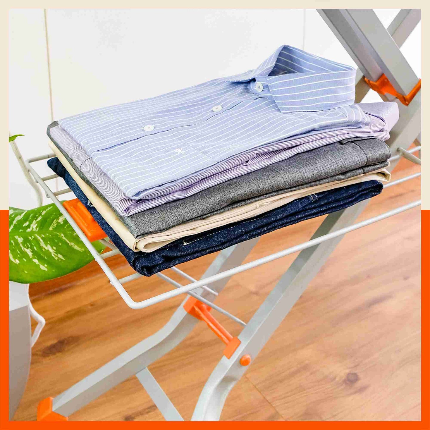 Bathla XPres Ace Large Foldable Ironing Board For Home (Silver