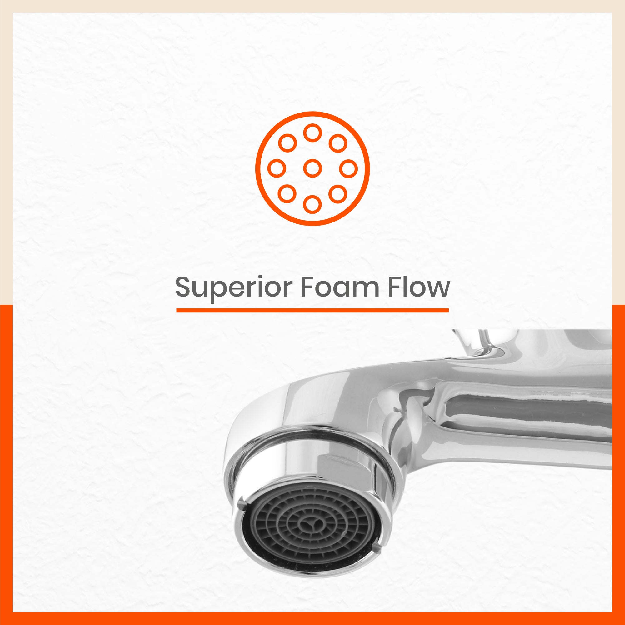 Aquila Wall Mountable Bib Tap With Flange For Kitchen/Bathroom