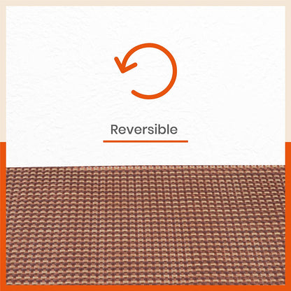 Woven PVC Table Mats / Placemats for Dining Table at Home (Earl - Set of 6)