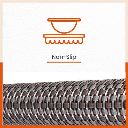 Woven PVC Table Mats / Placemats for Dining Table at Home (Enos - Set of 6)