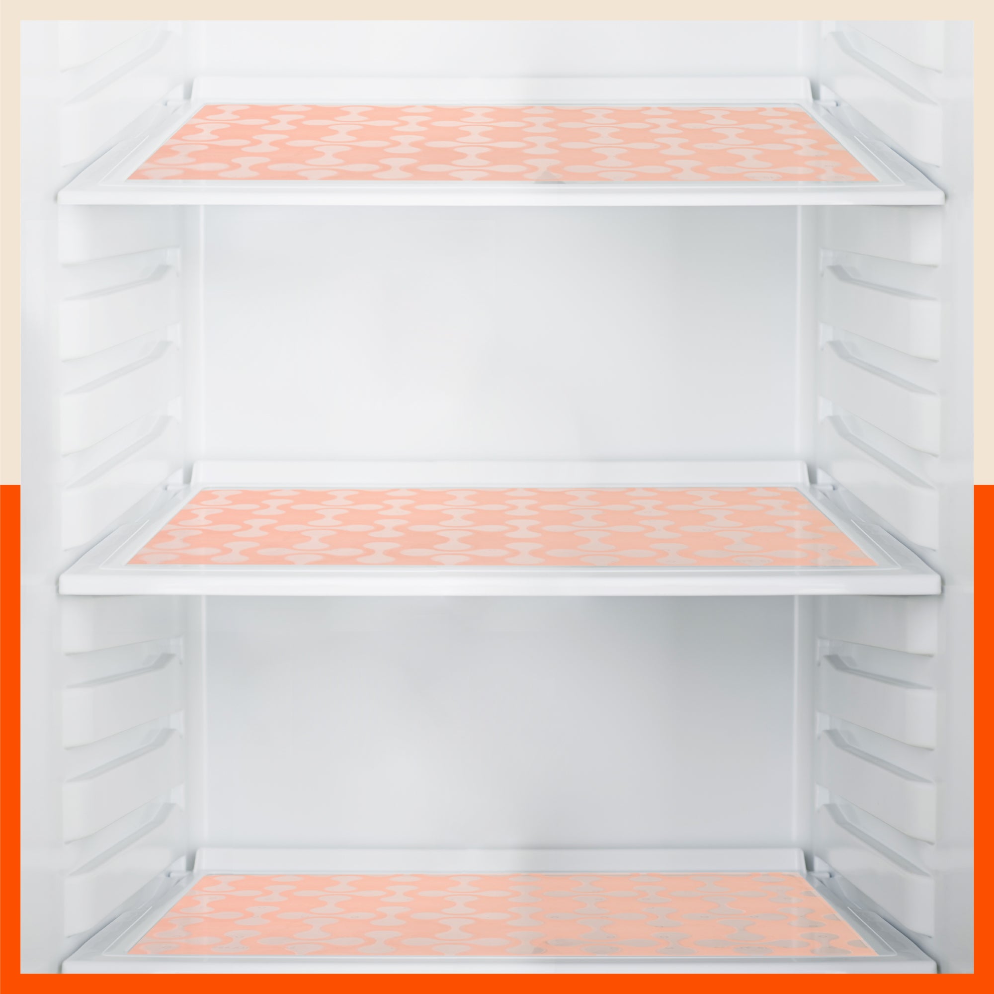 VIDA Multipurpose Abstract Texture Fridge Mats |Red (45 cm X 30 cm 425 GSM)