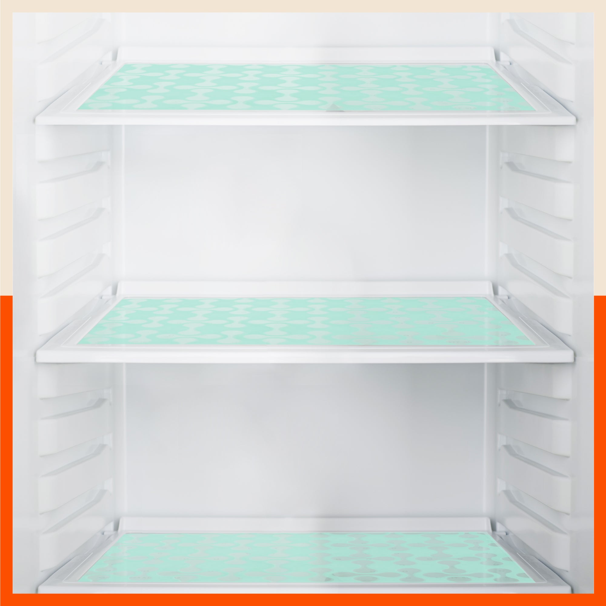 VIDA Multipurpose Abstract Texture Fridge Mats |Teal (45 cm X 30 cm 425 GSM)