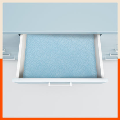 VIDA Multipurpose Pebbles Texture Fridge Mats |Blue (45 cm X 30 cm 425 GSM)