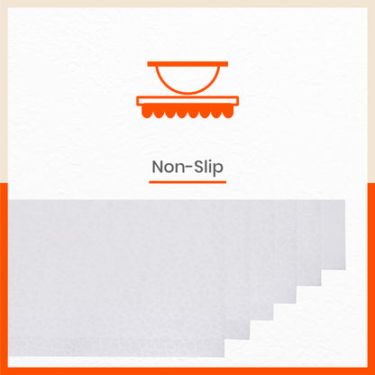 VIDA Multipurpose Pebbles Texture Fridge Mats | White & Grey Combo (45 cm X 30 cm 425 GSM)