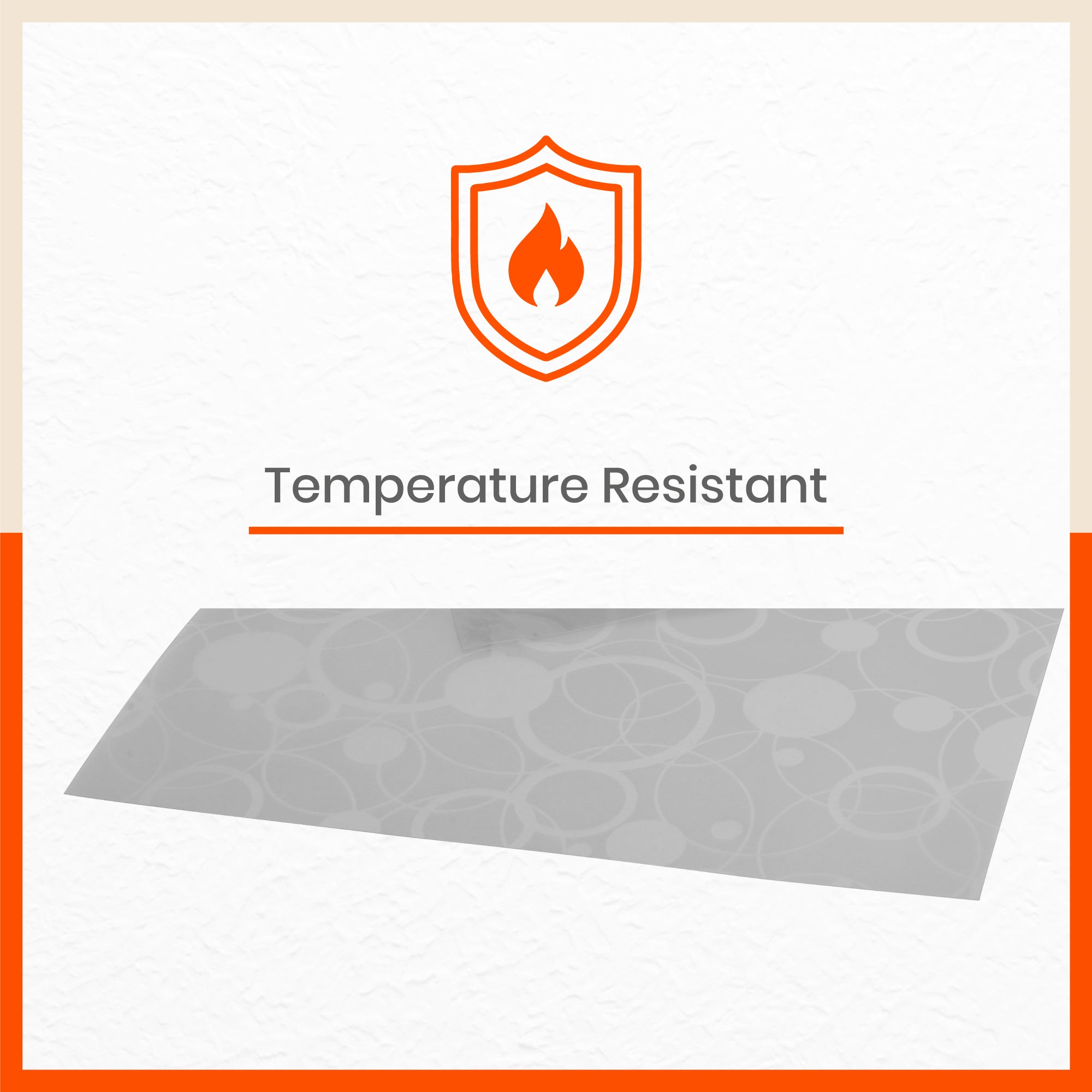 VIDA Multipurpose Circles Texture Fridge Mats |Grey (45 cm X 30 cm 425 GSM)