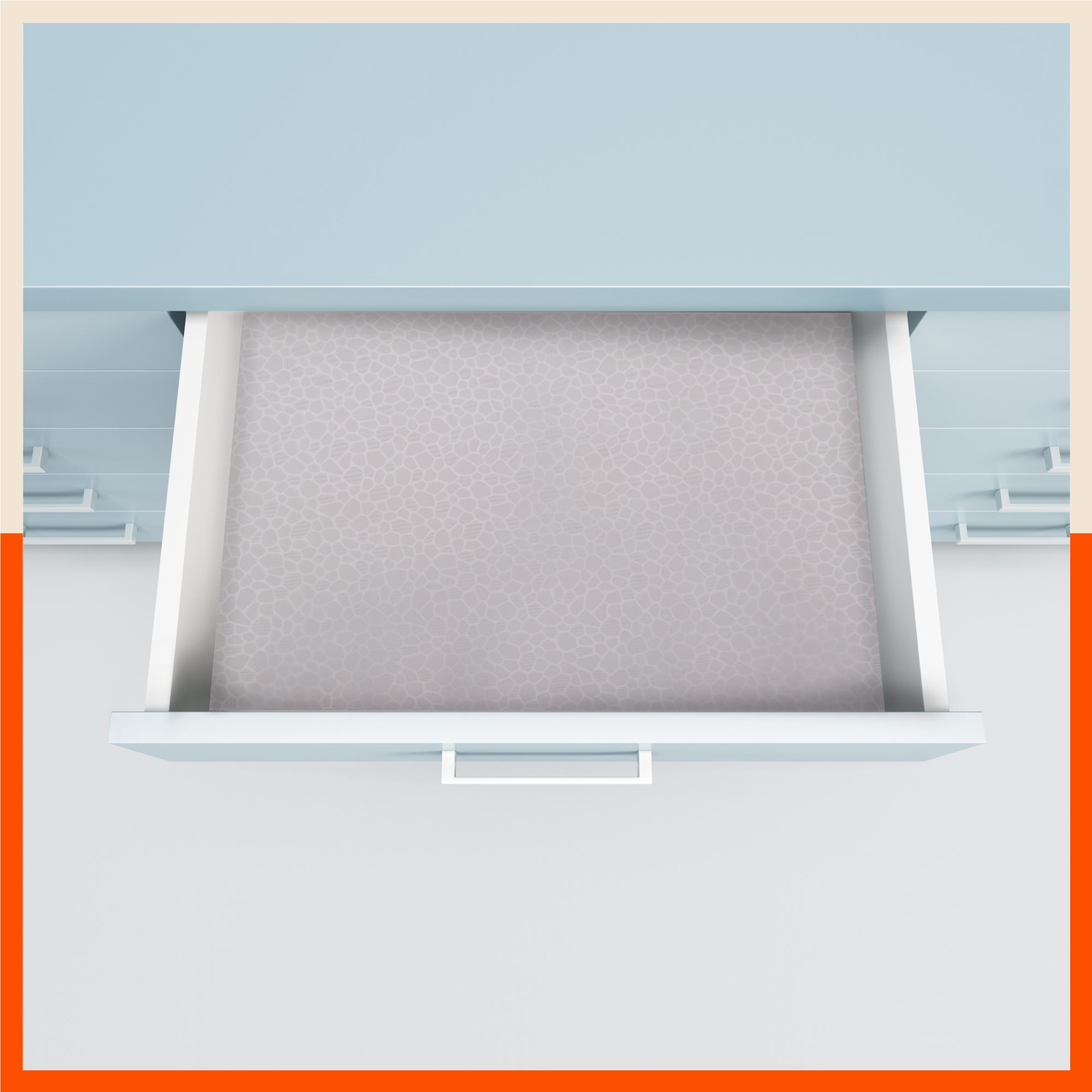 VIDA Multipurpose Pebbles Texture Fridge Mats |Grey (45 cm X 30 cm 425 GSM)