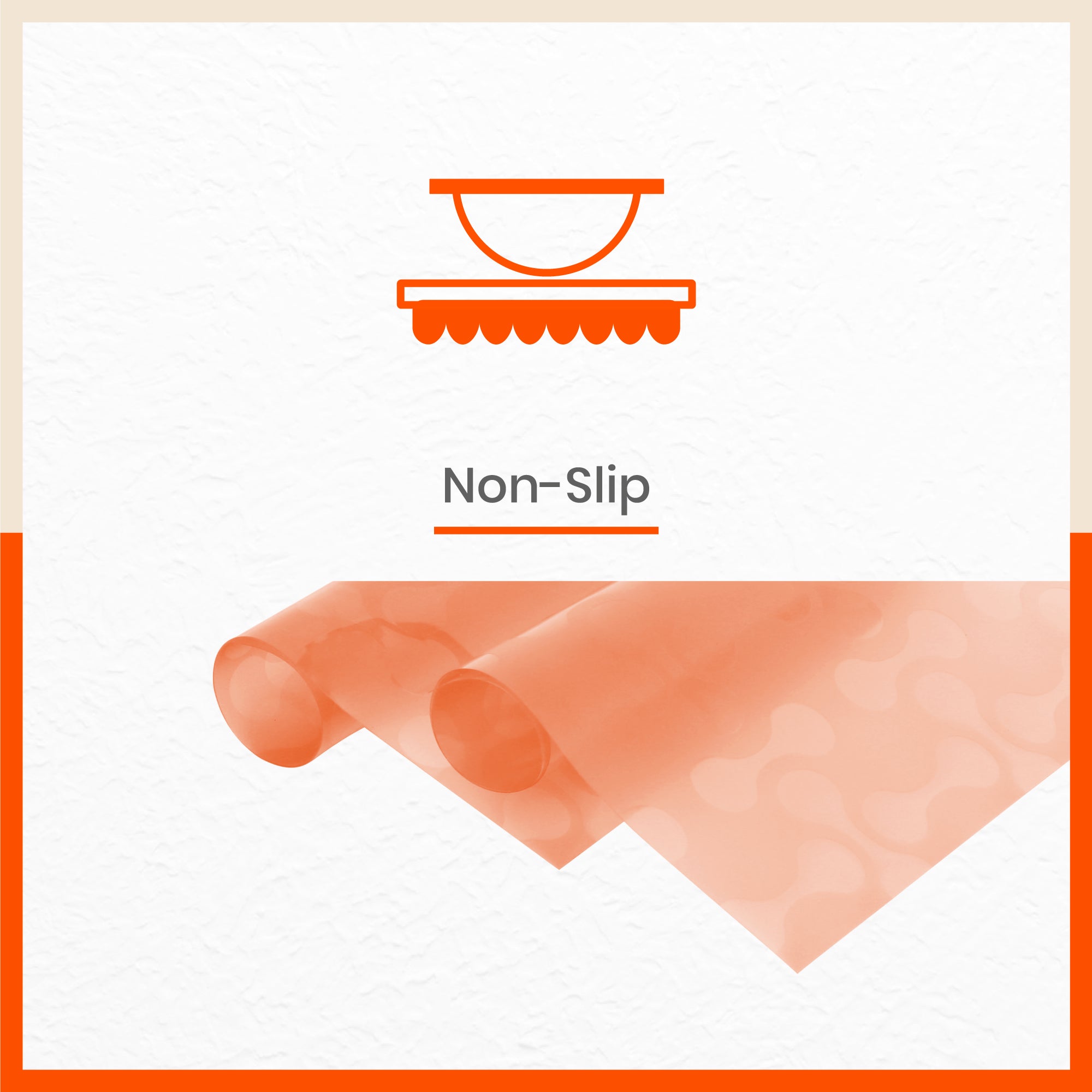 VIDA Multipurpose Abstract Texture Fridge Mats |Red (45 cm X 30 cm 425 GSM)