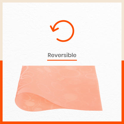VIDA Multipurpose Circles Texture Fridge Mats |Red (45 cm X 30 cm 425 GSM)