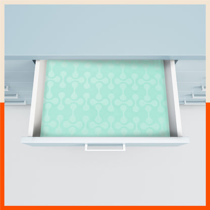 VIDA Multipurpose Abstract Texture Fridge Mats |Teal (45 cm X 30 cm 425 GSM)