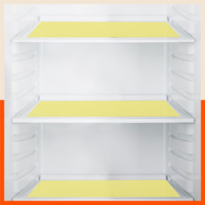VIDA Multipurpose Translucent Texture Fridge Mats |Yellow (45 cm X 30 cm 425 GSM)